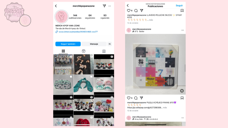 Ana-Zone Merch Kpop Instagram