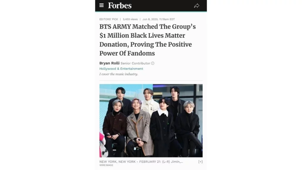 BTS Black Lives Matter