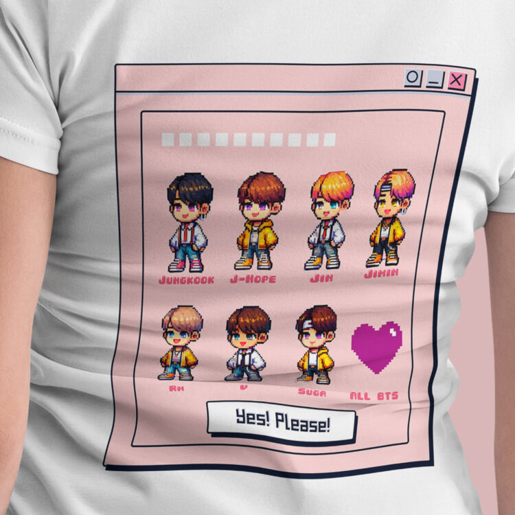 Camiseta BTS Army Retro para mujer - Imagen 3