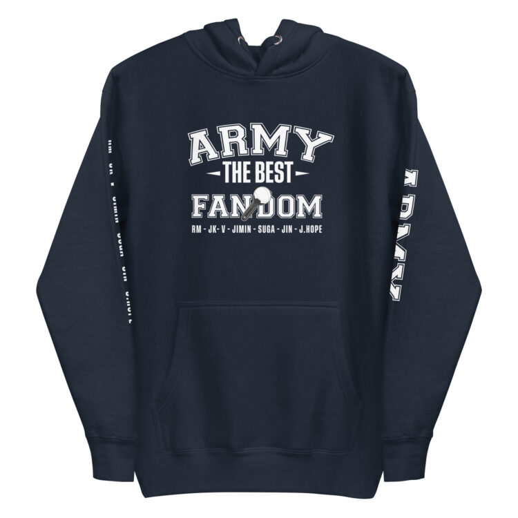 Sudadera BTS Army the best fandom con capucha unisex - Imagen 8