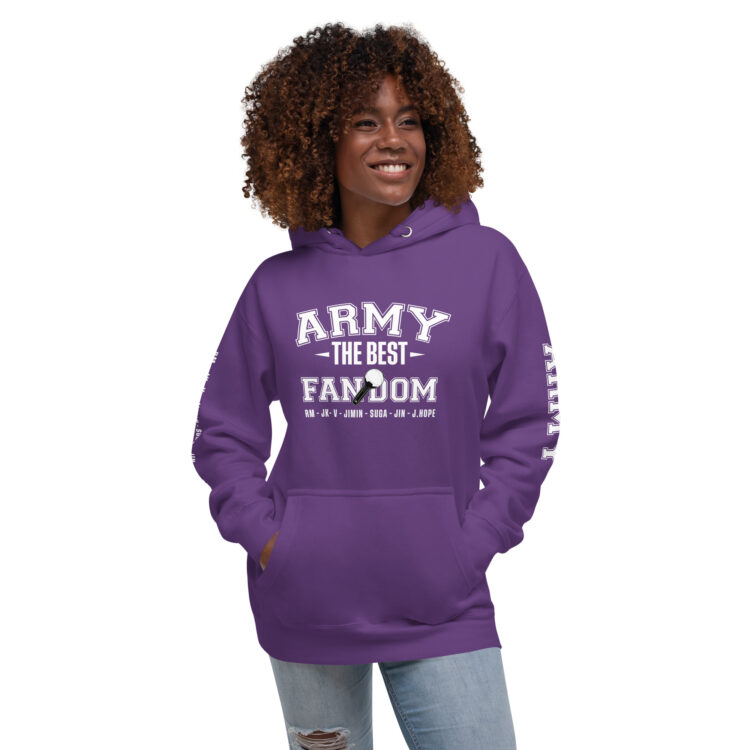 Sudadera BTS Army the best fandom con capucha unisex - Imagen 6