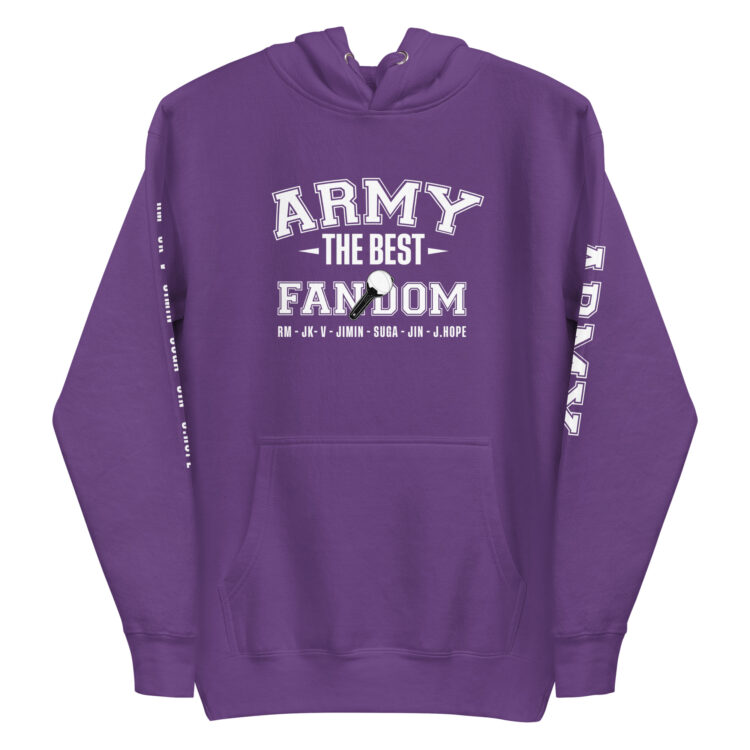 Sudadera BTS Army the best fandom con capucha unisex - Imagen 10