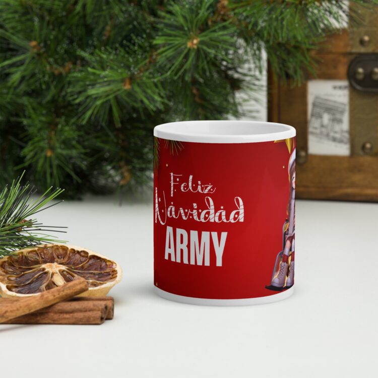 Taza blanca brillante Army - Imagen 3