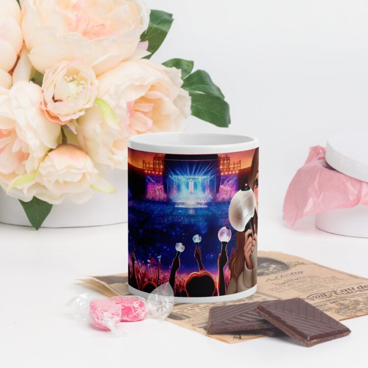 Taza Army BTS concierto blanca brillante - Imagen 3