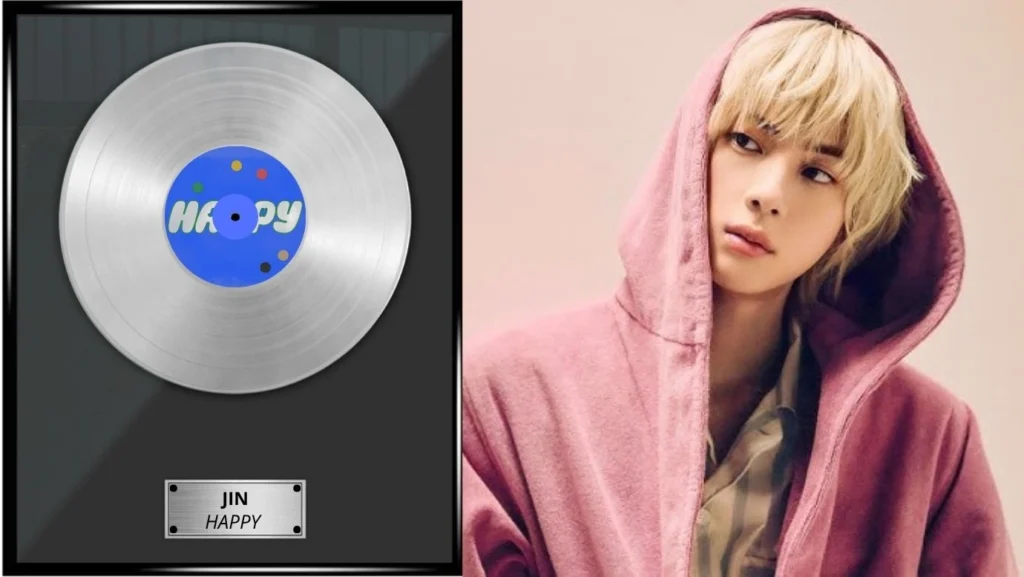 Disco de platino para Jin