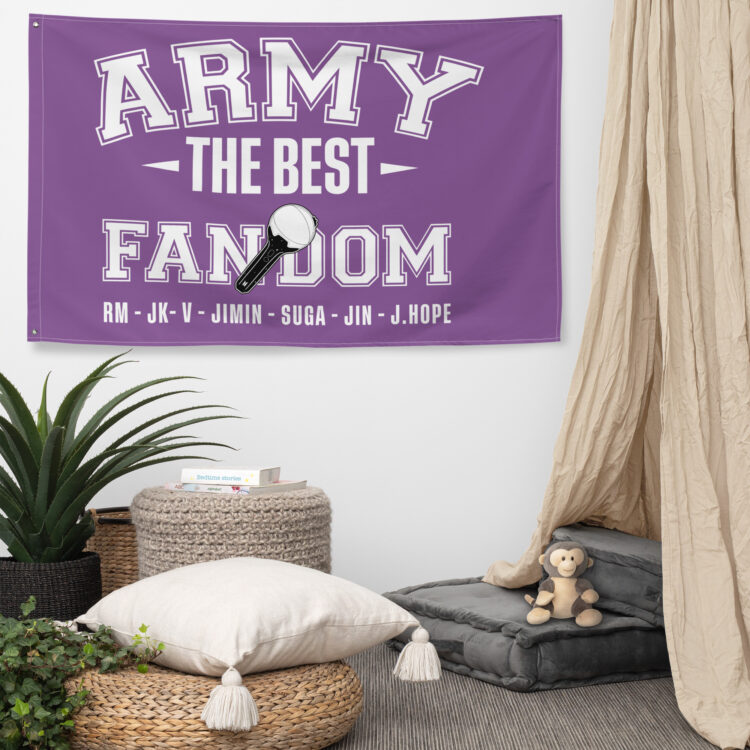 Bandera BTS Army the best fandom - Imagen 2