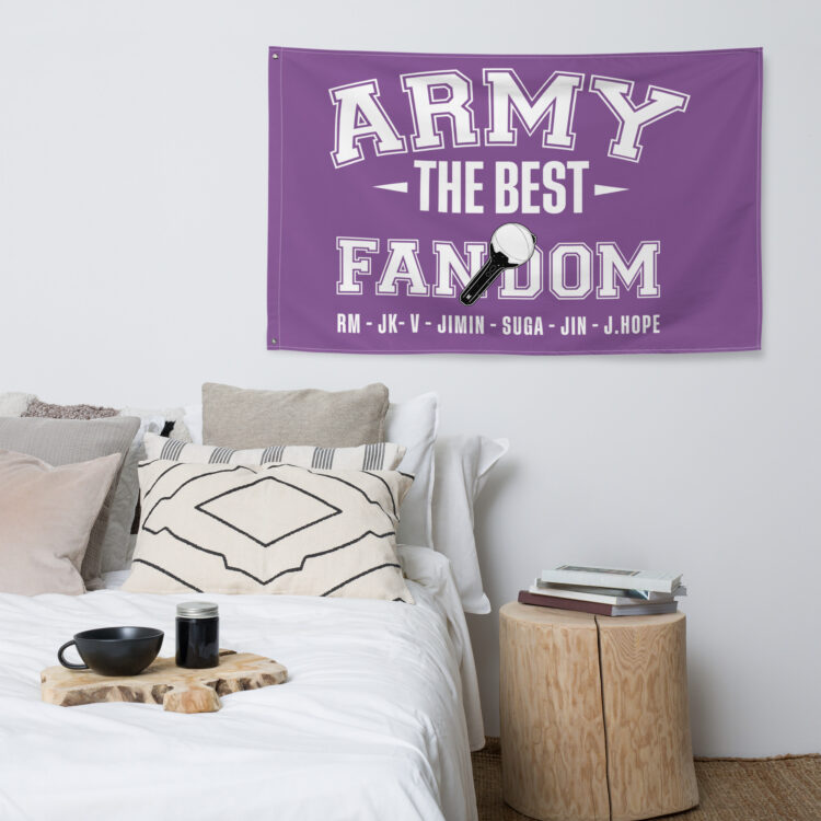 Bandera BTS Army the best fandom - Imagen 3