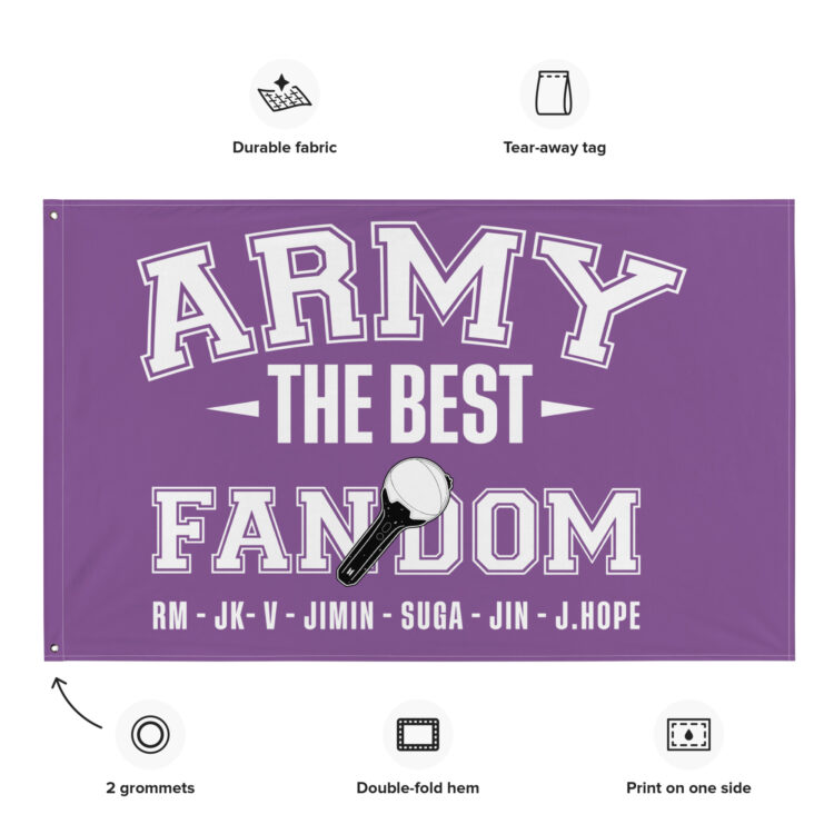 Bandera BTS Army the best fandom - Imagen 5