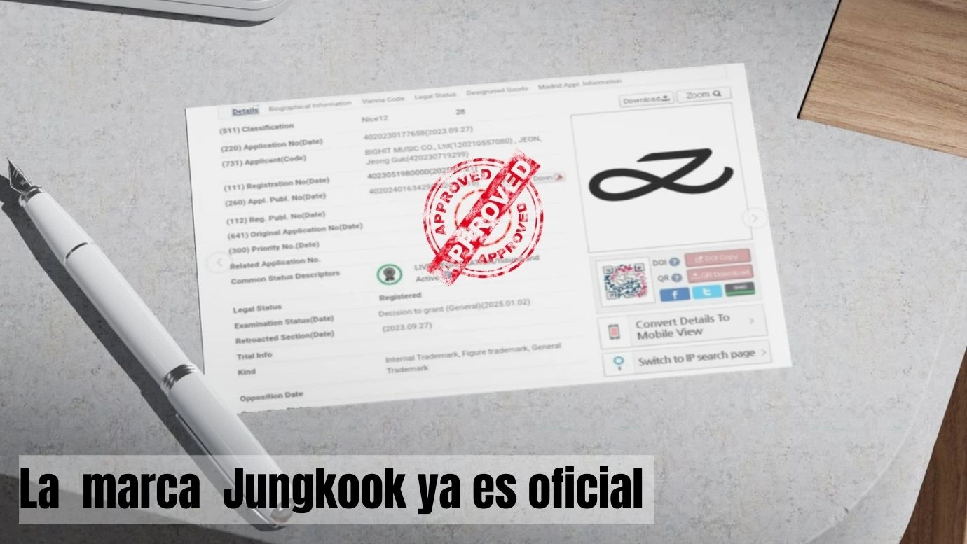 La marca de Jungkook ya es oficial