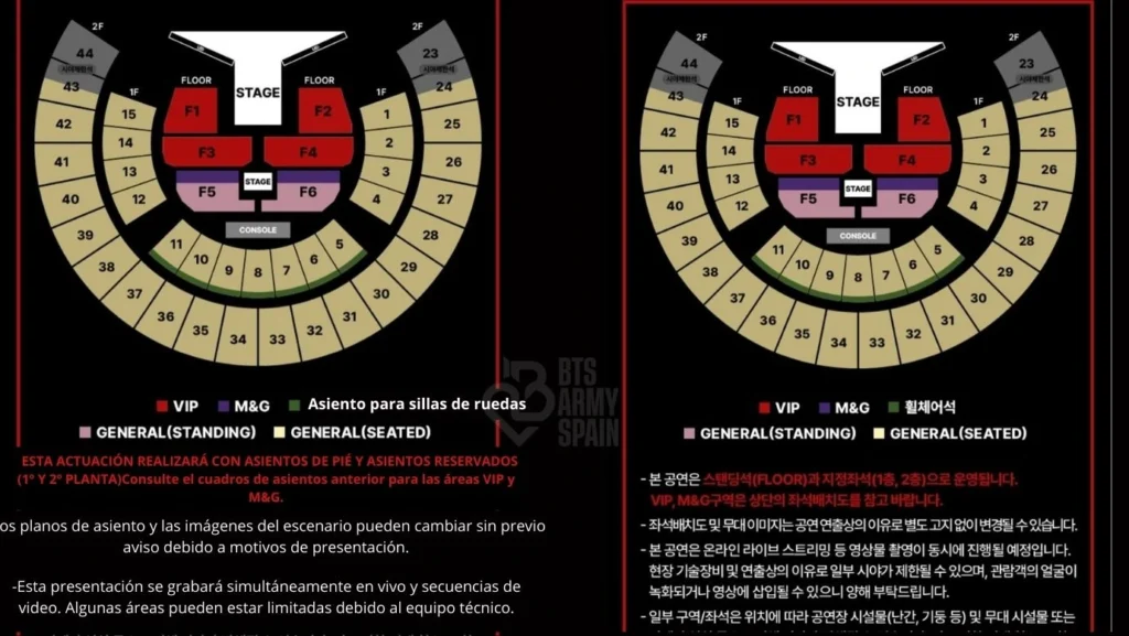 Concierto de j-Hope escenario