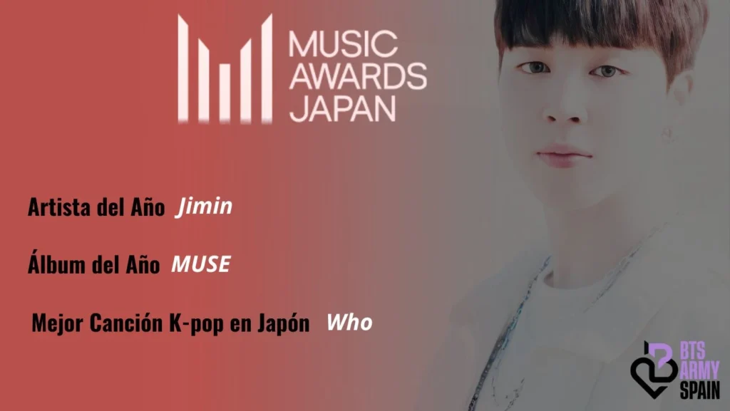 Jimin votar Music Awards Japan 2025